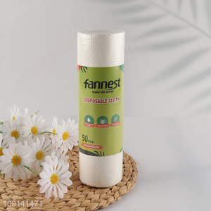 New Arrival 50 Pieces Disposable Kitchen Dishcloth for Wed and Dry Use