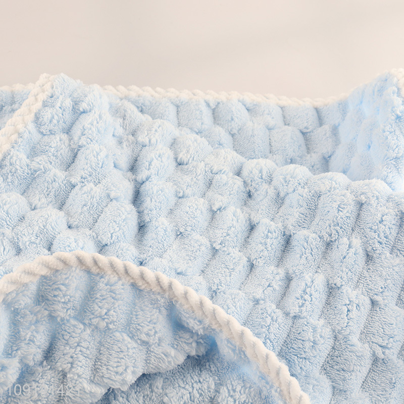 Factory Price Coral Fleece Facial Towel Ultra Absorbent Face Towel