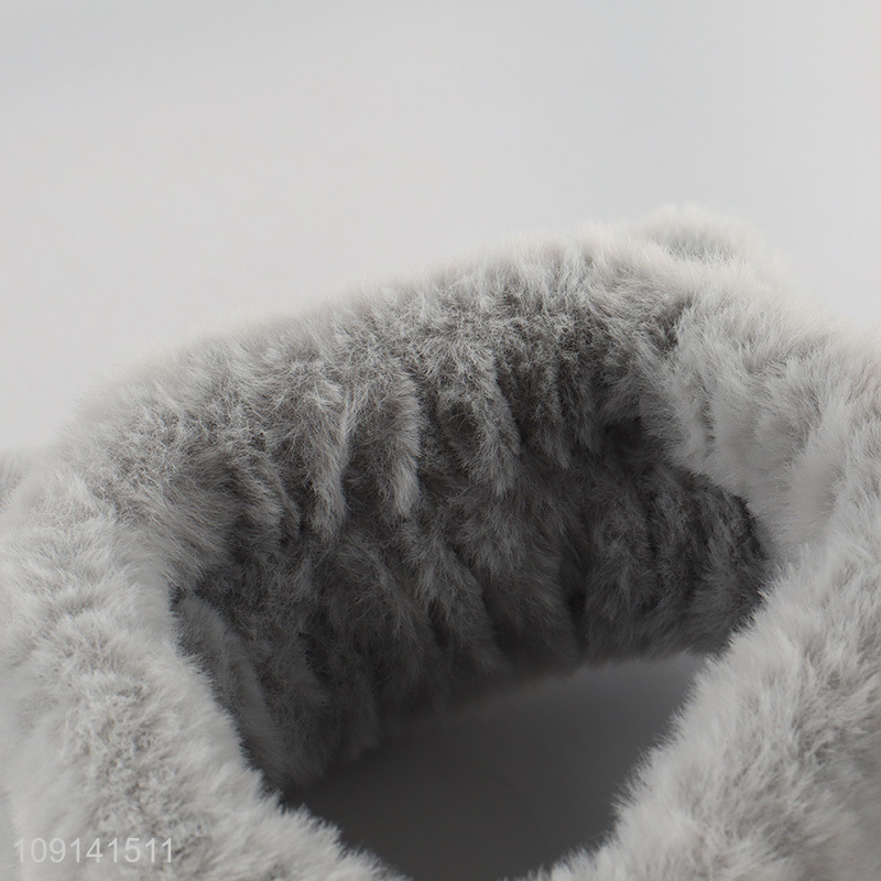 Hot Selling Fluffy Makeup Headband Elastic Hair Band for Women