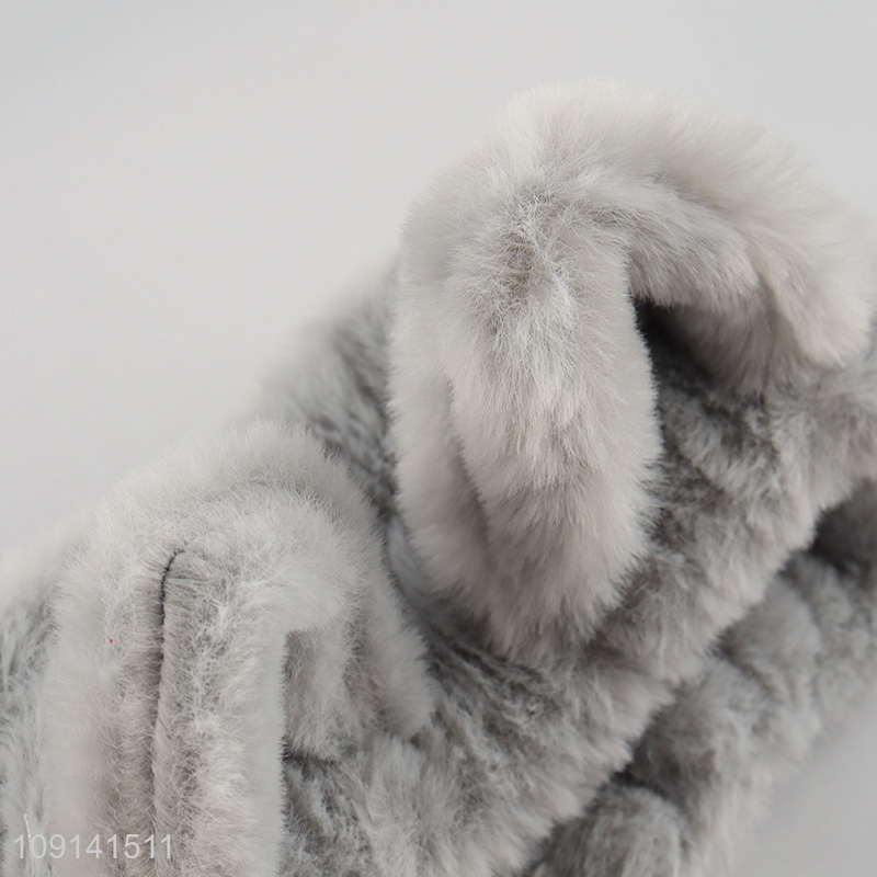 Hot Selling Fluffy Makeup Headband Elastic Hair Band for Women