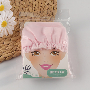 New Product Elastic Shower Cap Reusable Waterproof Shower Cap