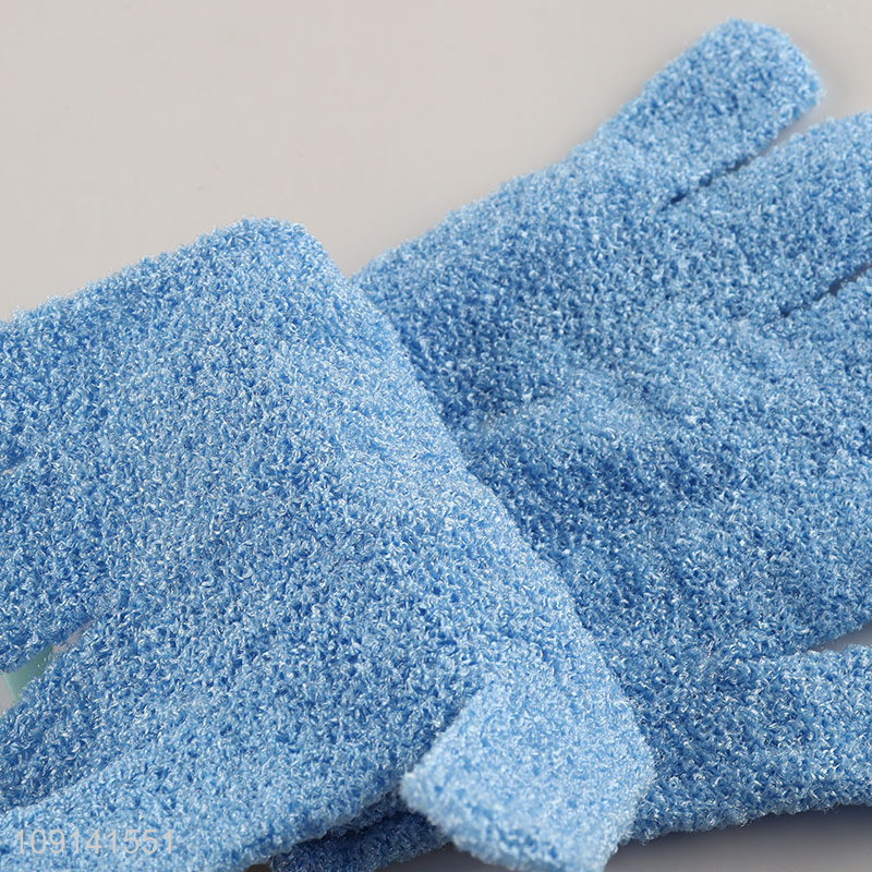 Factory Supply Bath Gloves Double Sided Exfoliating Gloves Mitts