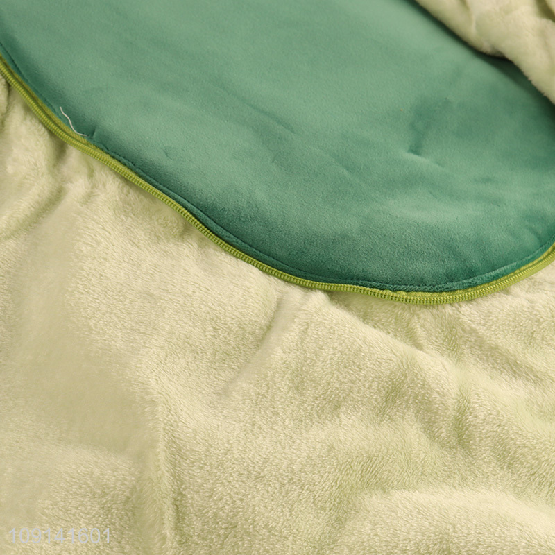 Wholesale 2 In 1 Avocado Design Coral Fleece Pillow Blanket for Home Office