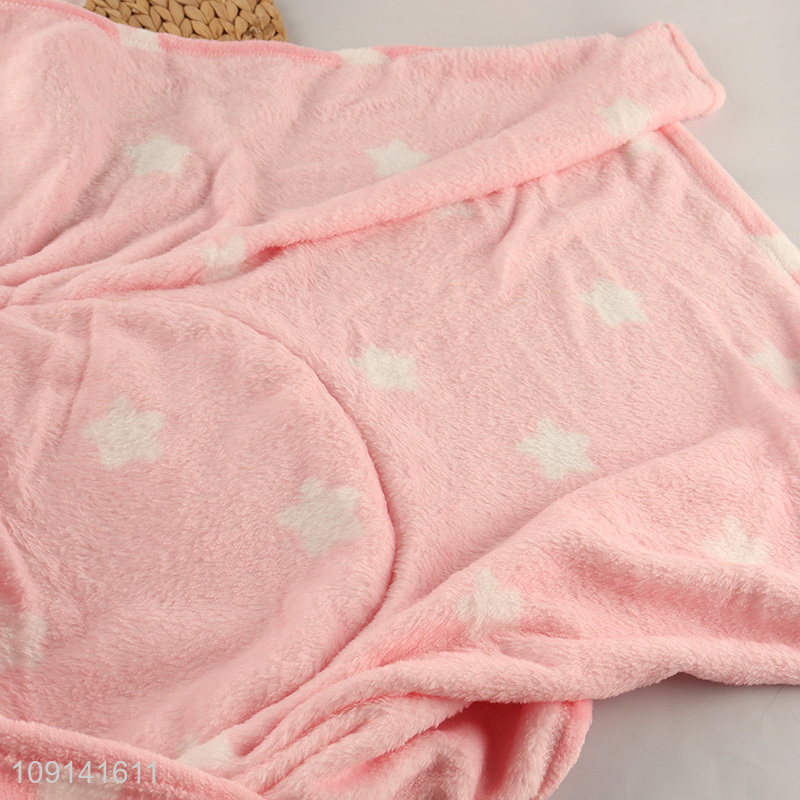 Hot Selling 2 In 1 Strawberry Design Coral Fleece Pillow Blanket for Bedroom