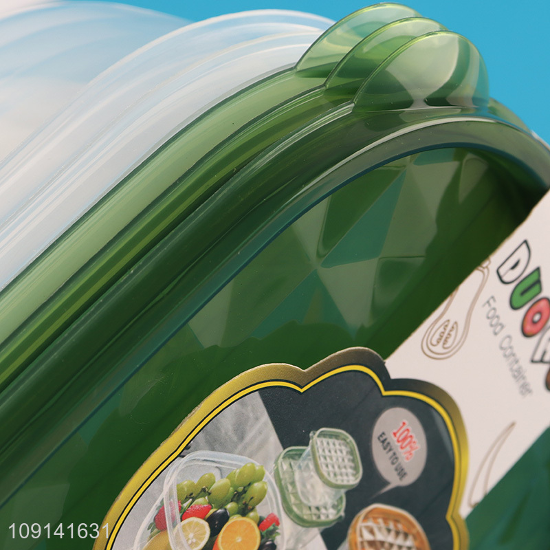 High Quality 3 Pieces Plastic Food Storage Containers Fresh-Keeping Box Set