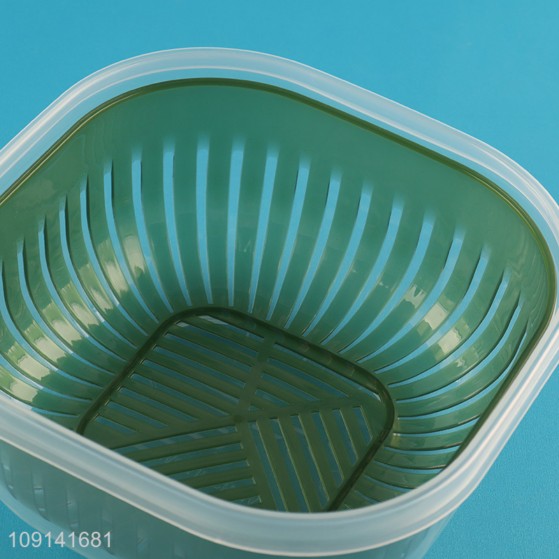 Good Quality Multifunctional Drain Basket Fruit Container Colander with Lid