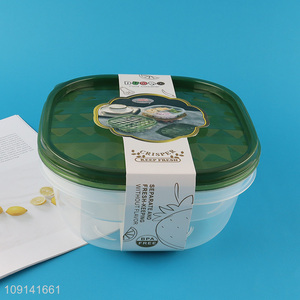 Online Wholesale 2 Pieces Plastic Food Storage Containers with Lids for Fridge