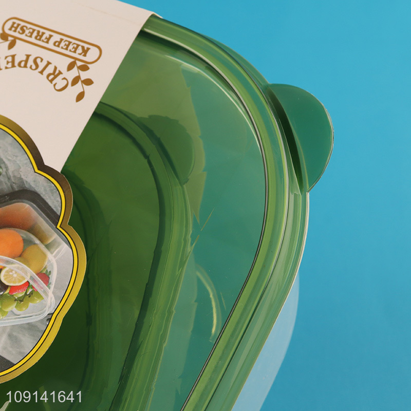 Factory Price 3 Pieces BPA Free Plastic Food Storage Containers Fridge Crispers