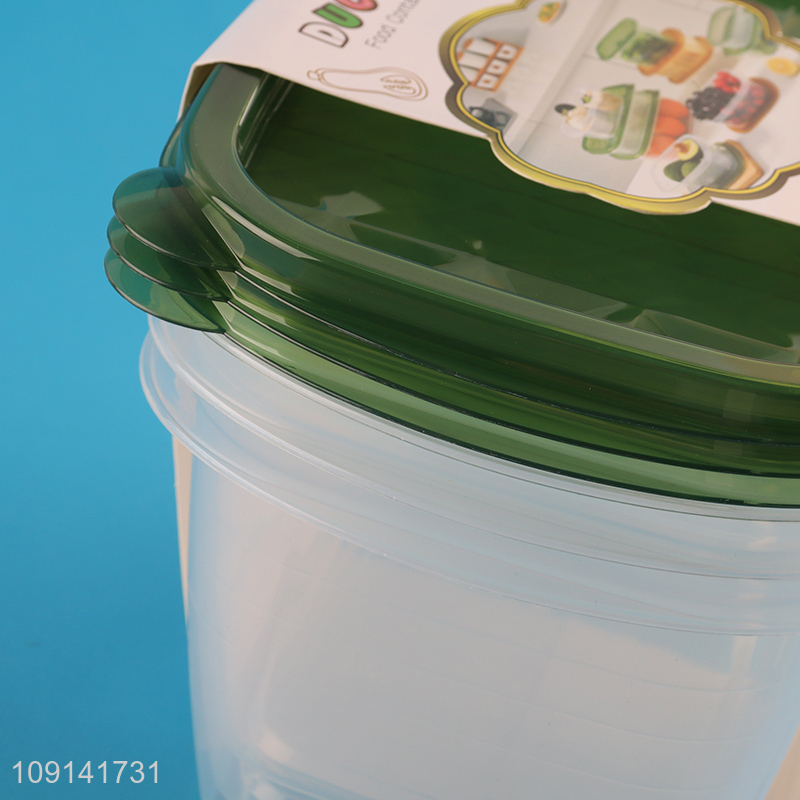 Online Wholesale 3PCS Food Grade Plastic Food Storage Containers for Meal Prep