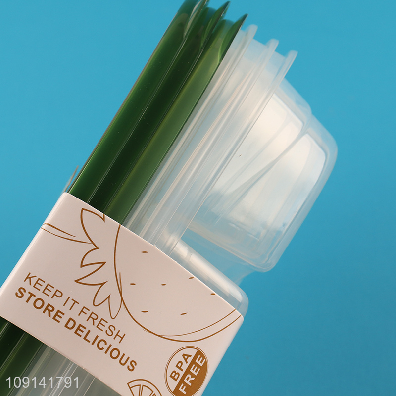 Popular Product 3 Pieces Plastic Food Storage Containers Set for Refrigerator