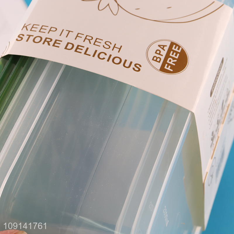 China Imports 3 Pieces Plastic Food Storage Containers Plastic Fruit Containers