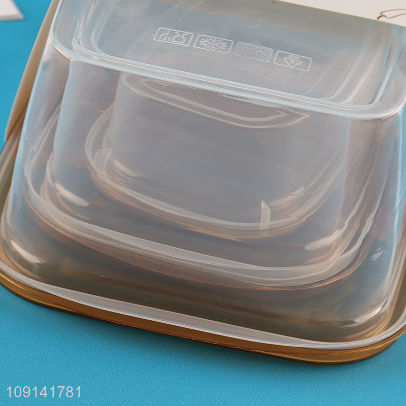 Hot Selling 3 Pieces Plastic Food Storage Containers for Vegetables & Fruits