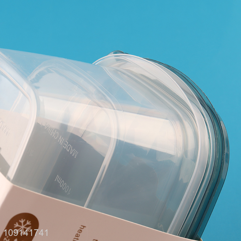 High Quality 2 Pieces Plastic Food Storage Containers Fresh-Keeping Box Set