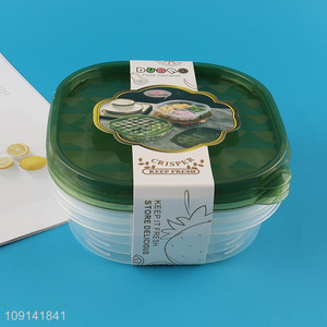 China Imports 3 Pieces Plastic Food Storage Containers Plastic Fruit Containers