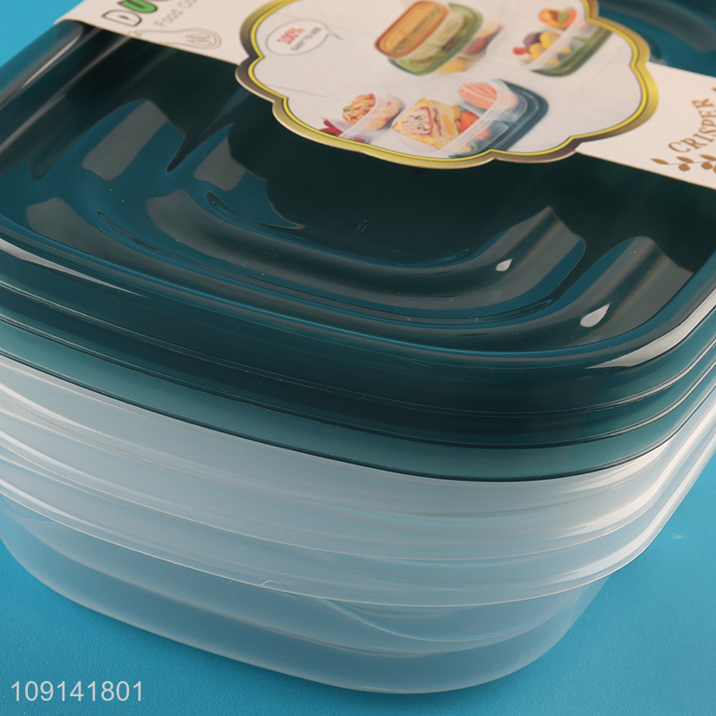 New Arrival 3PCS BPA Free Plastic Food Storage Containers with Lids for Meal Prep