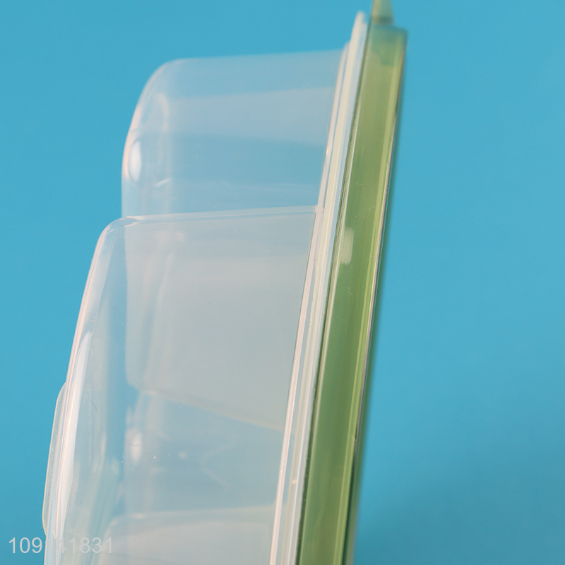 Factory Price 4-Grid BPA Free Plastic Food Storage Container Fridge Crisper