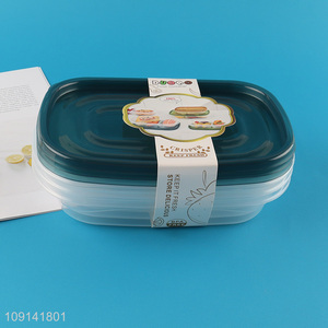 New Arrival 3PCS BPA Free Plastic Food Storage Containers with Lids for Meal Prep