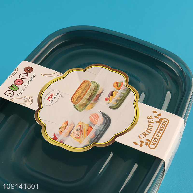 New Arrival 3PCS BPA Free Plastic Food Storage Containers with Lids for Meal Prep