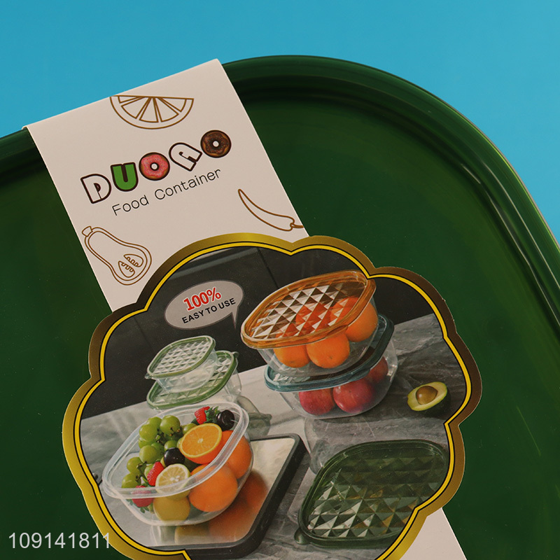 Online Wholesale 3PCS Food Grade Plastic Food Storage Containers for Meal Prep