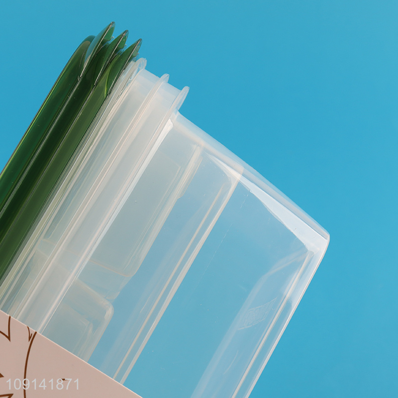 Popular Product 3 Pieces Plastic Food Storage Containers Set for Refrigerator