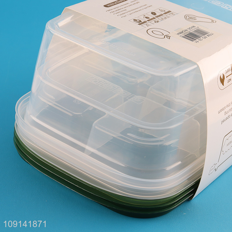 Popular Product 3 Pieces Plastic Food Storage Containers Set for Refrigerator