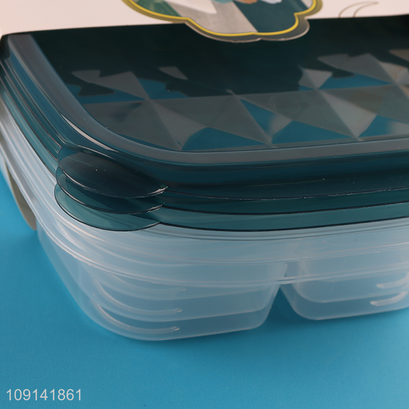 Hot Selling 3 Pieces Plastic Food Storage Containers for Vegetables & Fruits