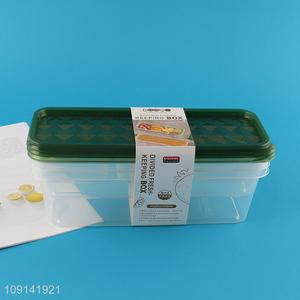 China Imports 3 Pieces Plastic Food Storage Containers Plastic Fruit Containers