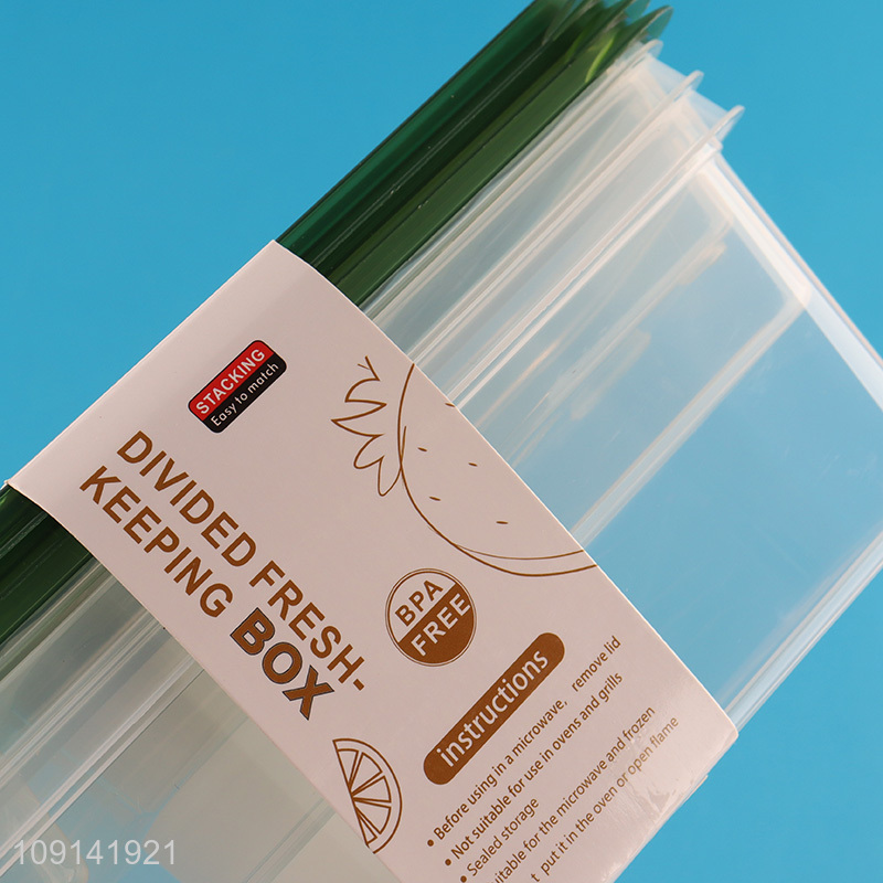 China Imports 3 Pieces Plastic Food Storage Containers Plastic Fruit Containers