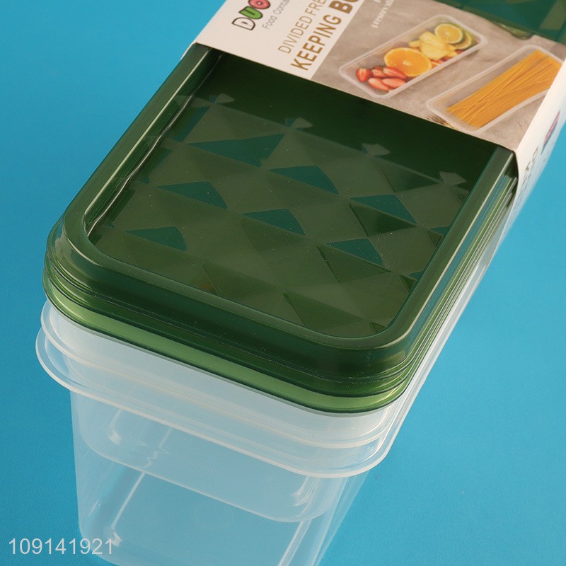China Imports 3 Pieces Plastic Food Storage Containers Plastic Fruit Containers