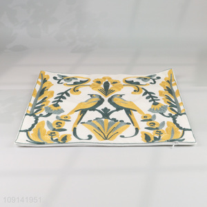 Hot selling square cotton comfort boster case <em>pillow</em> case wholesale