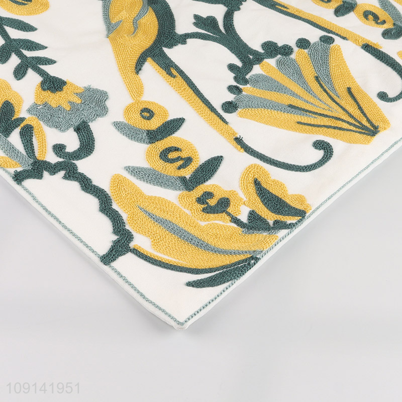 Hot selling square cotton comfort boster case pillow case wholesale