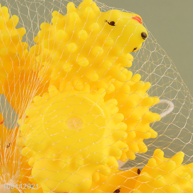 Hot Selling 12PCS Baby Bath Toys Squeaky Hedgehog Bath Tub Toys