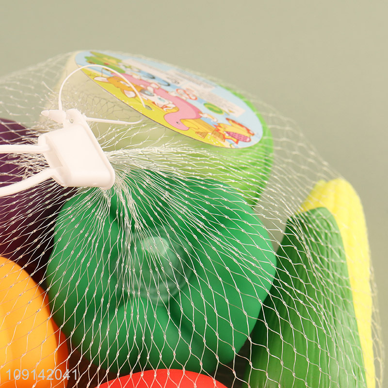 Good Quality 6PCS Baby Bath Toys Squeaky Vegetable Bath Tub Toys