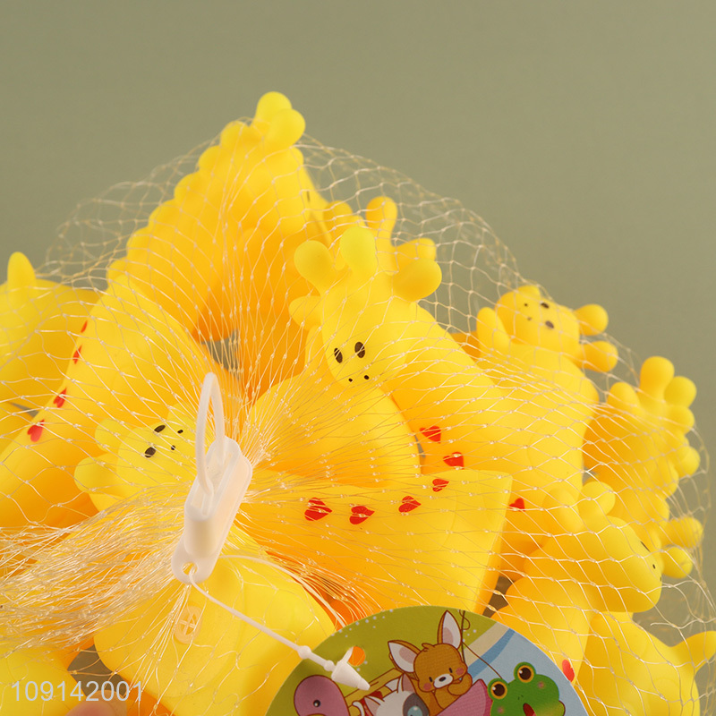 Factory Price 15PCS Baby Bath Toys Squeaky Giraffe Bath Tub Toys