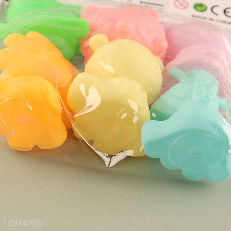 China Imports 6PCS Baby Bath Toys Squeaky Animal Bath Tub Toys