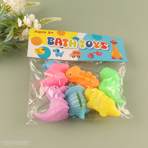 Online Wholesale 6PCS Baby Bath Toys Squeaky Dinosaur Bath Tub Toys