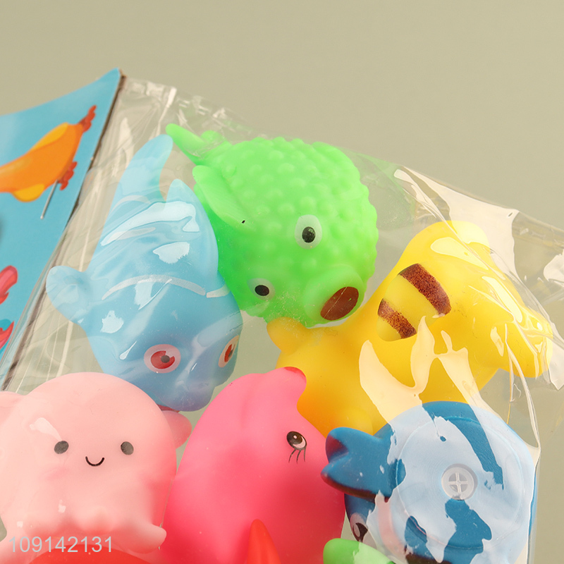 Good Quality 8PCS Baby Bath Toys Squeaky Animal Bath Tub Toys