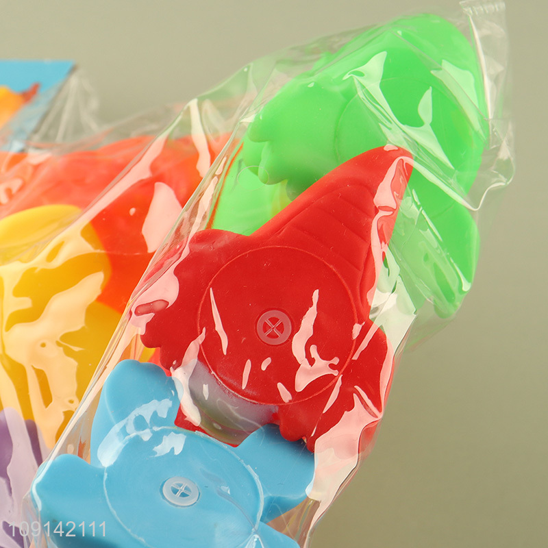 Hot Selling 6PCS Baby Bath Toys Squeaky Dinosaur Bath Tub Toys