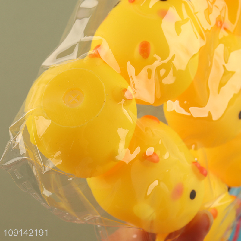 High Quality 12PCS Baby Bath Toys Squeaky Chicken Bath Tub Toys