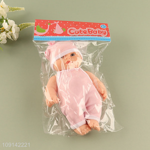 Factory Price 8 Inch Vinyl Baby Doll Newborn Infant Doll Toy