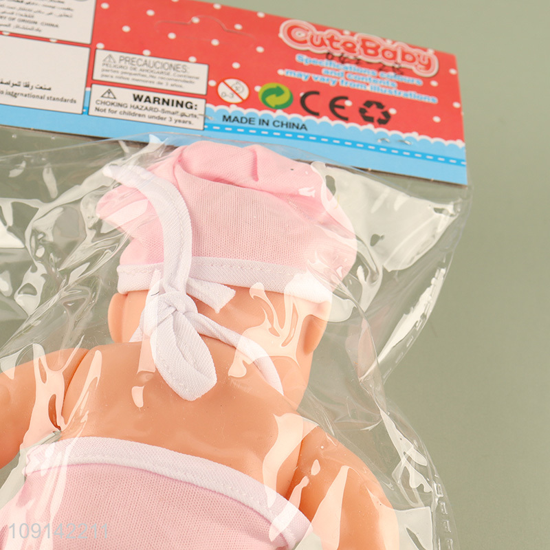 Online Wholesale 8 Inch Vinyl Baby Doll Toy for Kids Age 3+