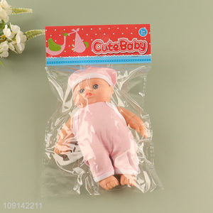 Online Wholesale 8 Inch Vinyl Baby Doll Toy for Kids Age 3+