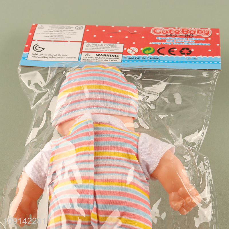 Hot Selling 8 Inch BPA Free Soft Vinyl Baby Doll Newborn Doll
