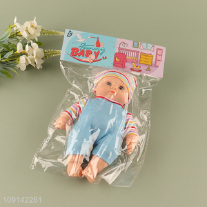 Good Quality 8 Inch Soft Vinyl Baby Doll Washable Newborn Doll
