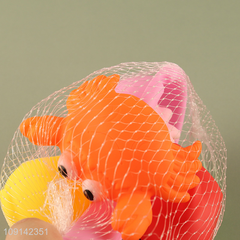 China Wholesale Bath Toys Squeaky Animal Bath Tub Toys with Scoop