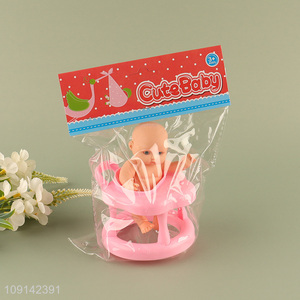 New Product 5 Inch Baby Doll and Baby Walker Set for Kids