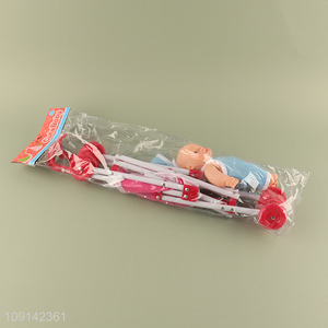 High Quality 8 Inch Baby Doll and Baby Stroller Set for Kids