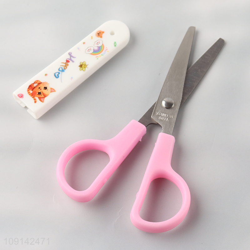 China Imports Kids Craft School Scissors Student Scissors with Cover