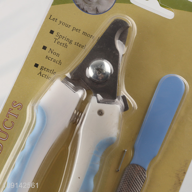 China Wholesale Dog Nail Clippers Cat Nail Trimmers with Nail File