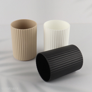 High Quality Plastic Bathroom Tumbler Reusable Toothbrush Cup